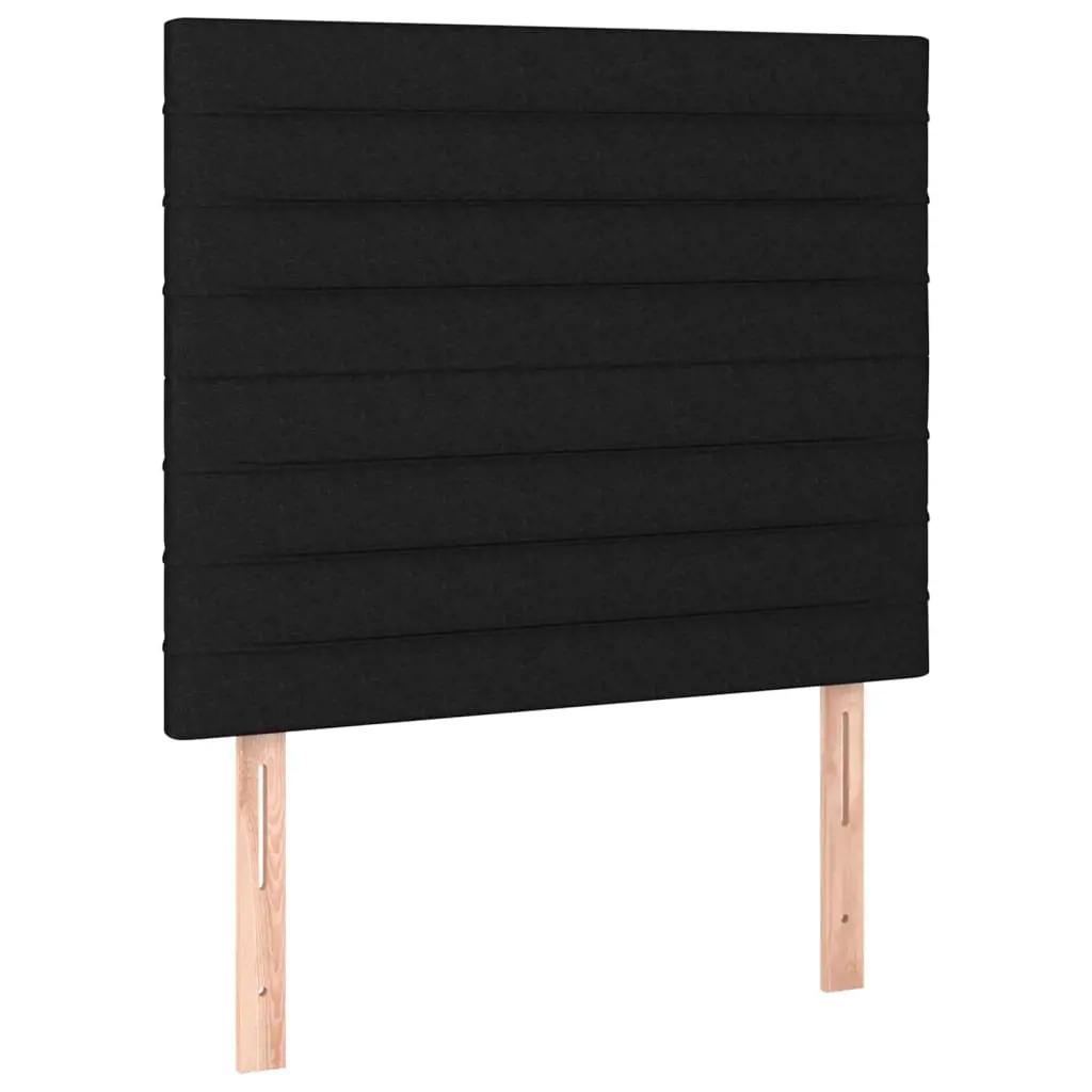 Boxspring met matras stof zwart 100x200 cm (5)