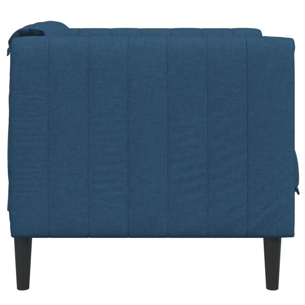Fauteuil stof blauw (5)