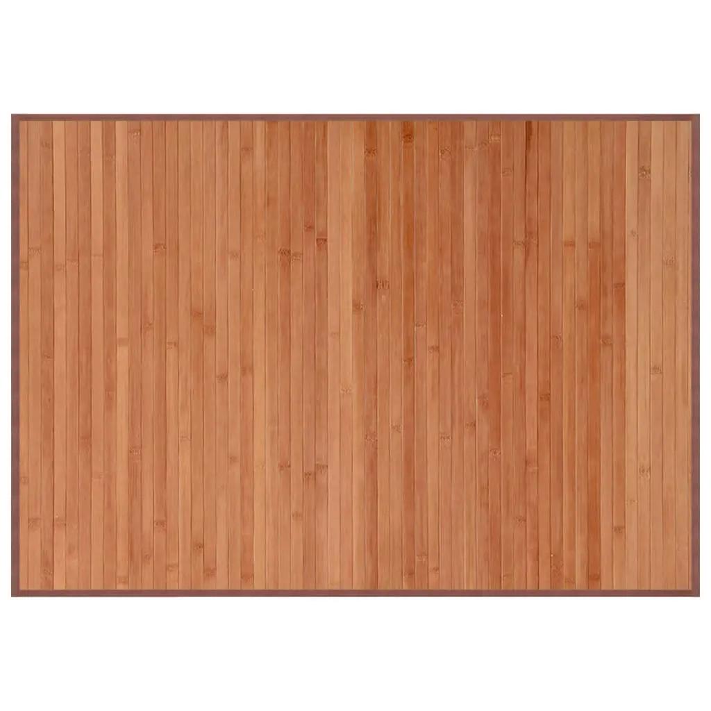 Vloerkleed rechthoekig 70x100 cm bamboe bruin (2)