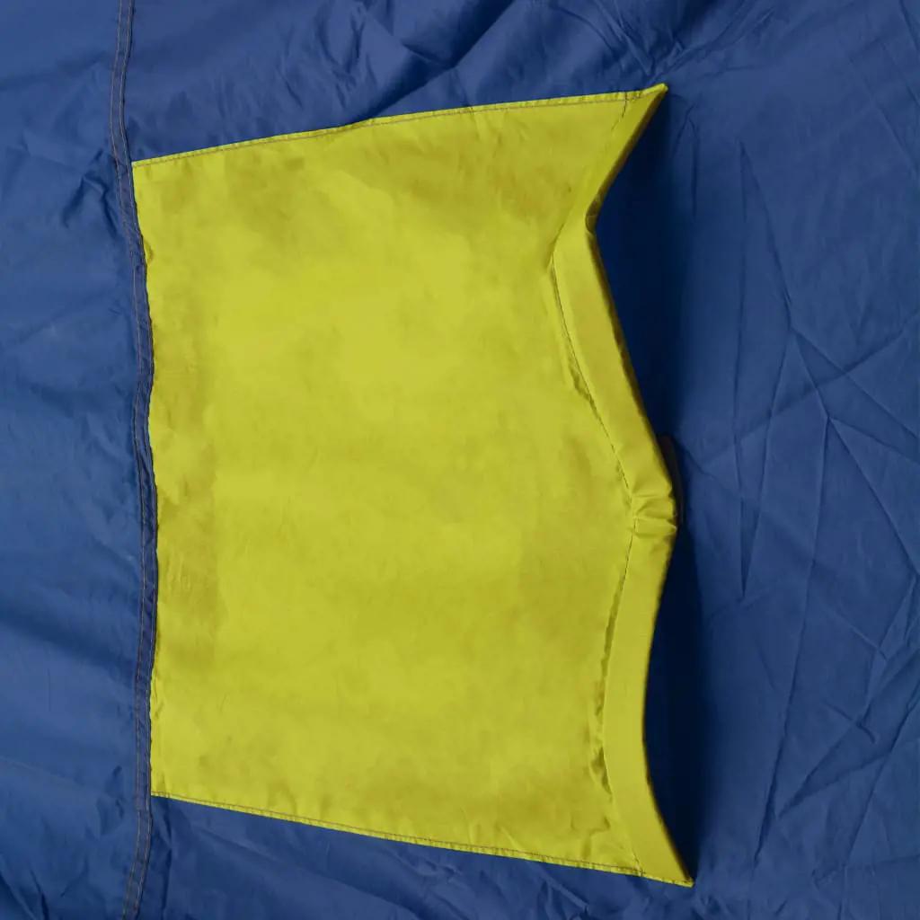 Tent 9-persoons polyester blauw en geel (6)