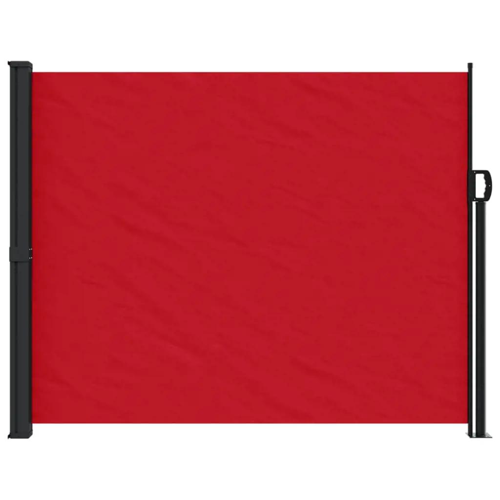 Windscherm uittrekbaar 160x500 cm rood (3)