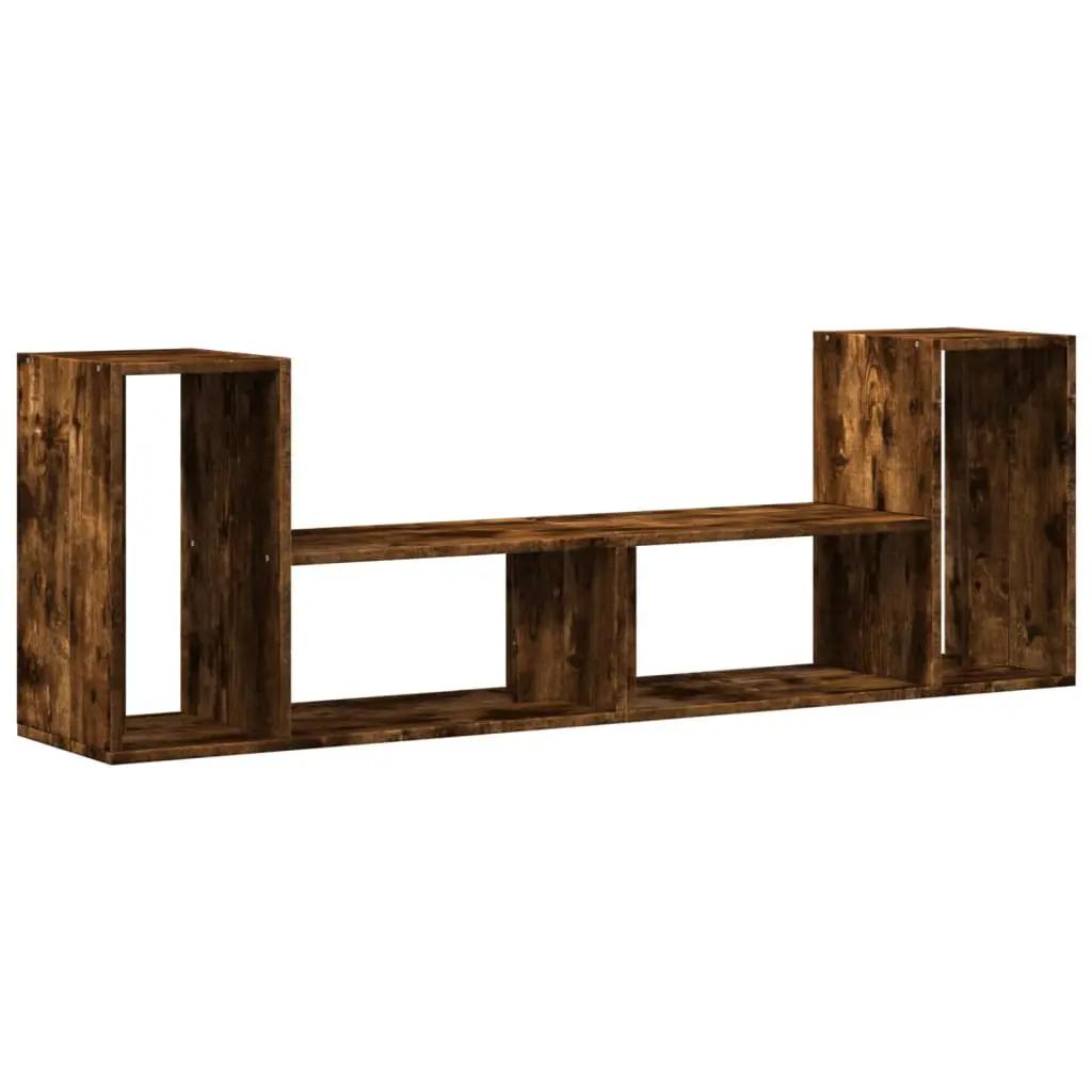 Tv-meubelen 2 st 75x30x50 cm bewerkt hout gerookt eikenkleurig (8)