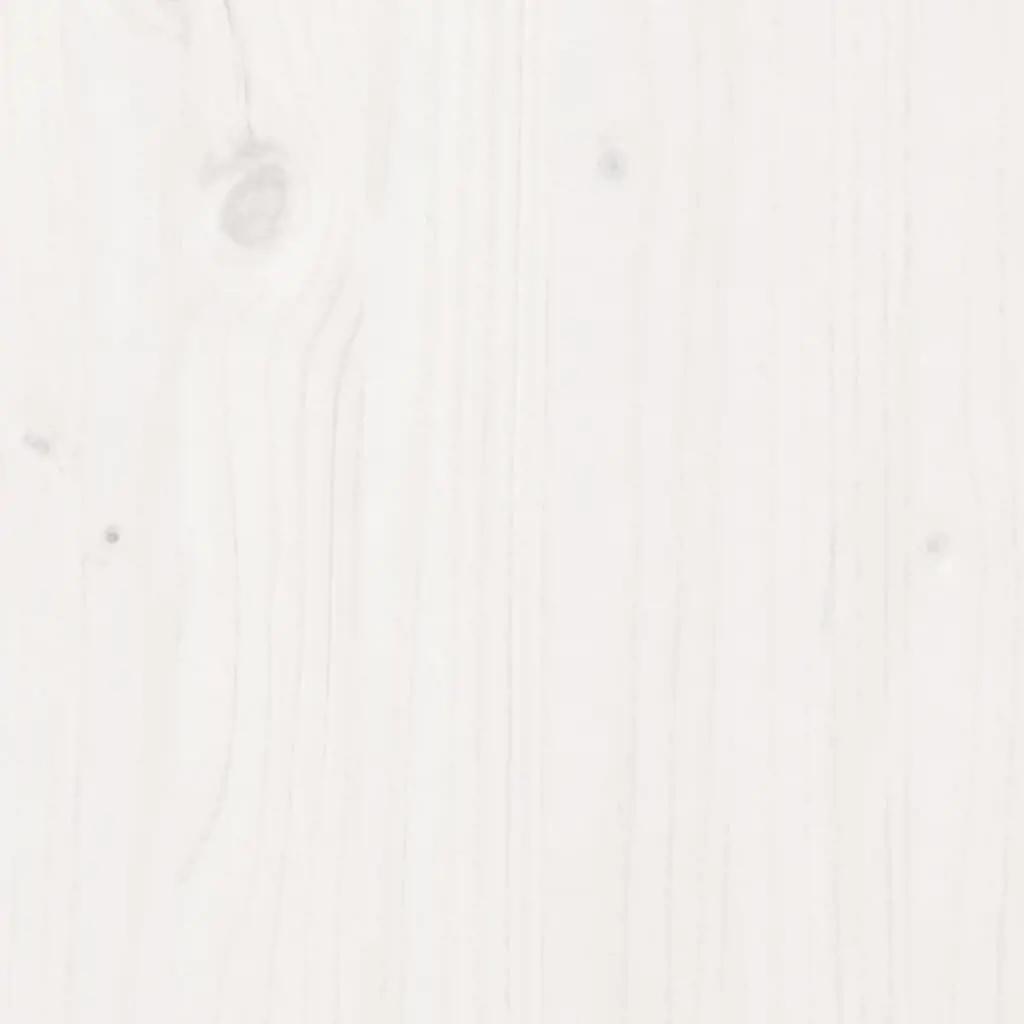 Hoofdbord 150 cm massief grenenhout wit (8)