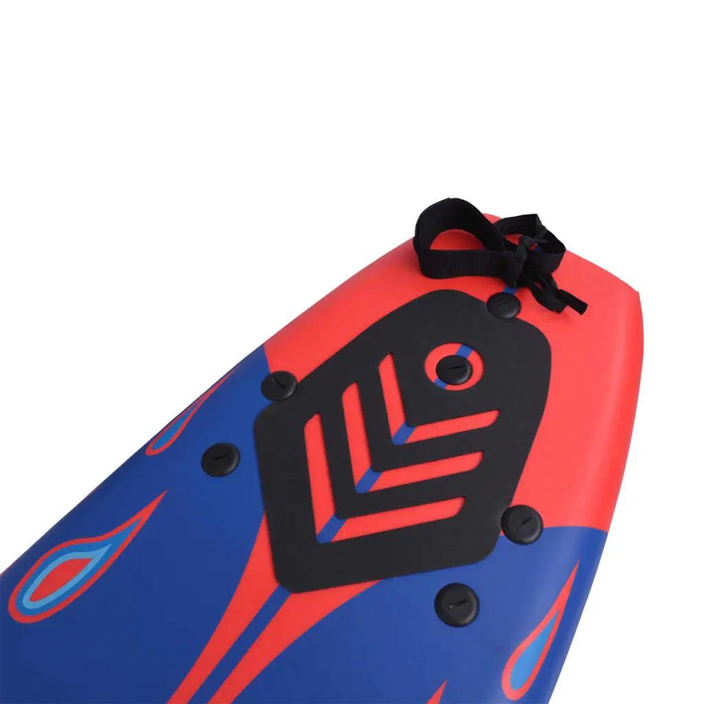 Surfplank 170 cm blauw en rood (5)