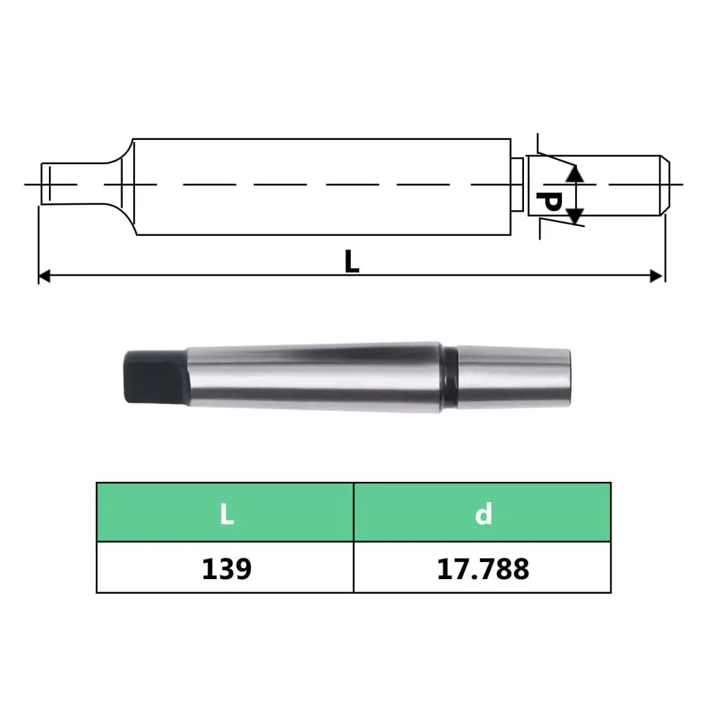 Snelspanboorkop MT2-B18 met 16 mm klembereik (8)