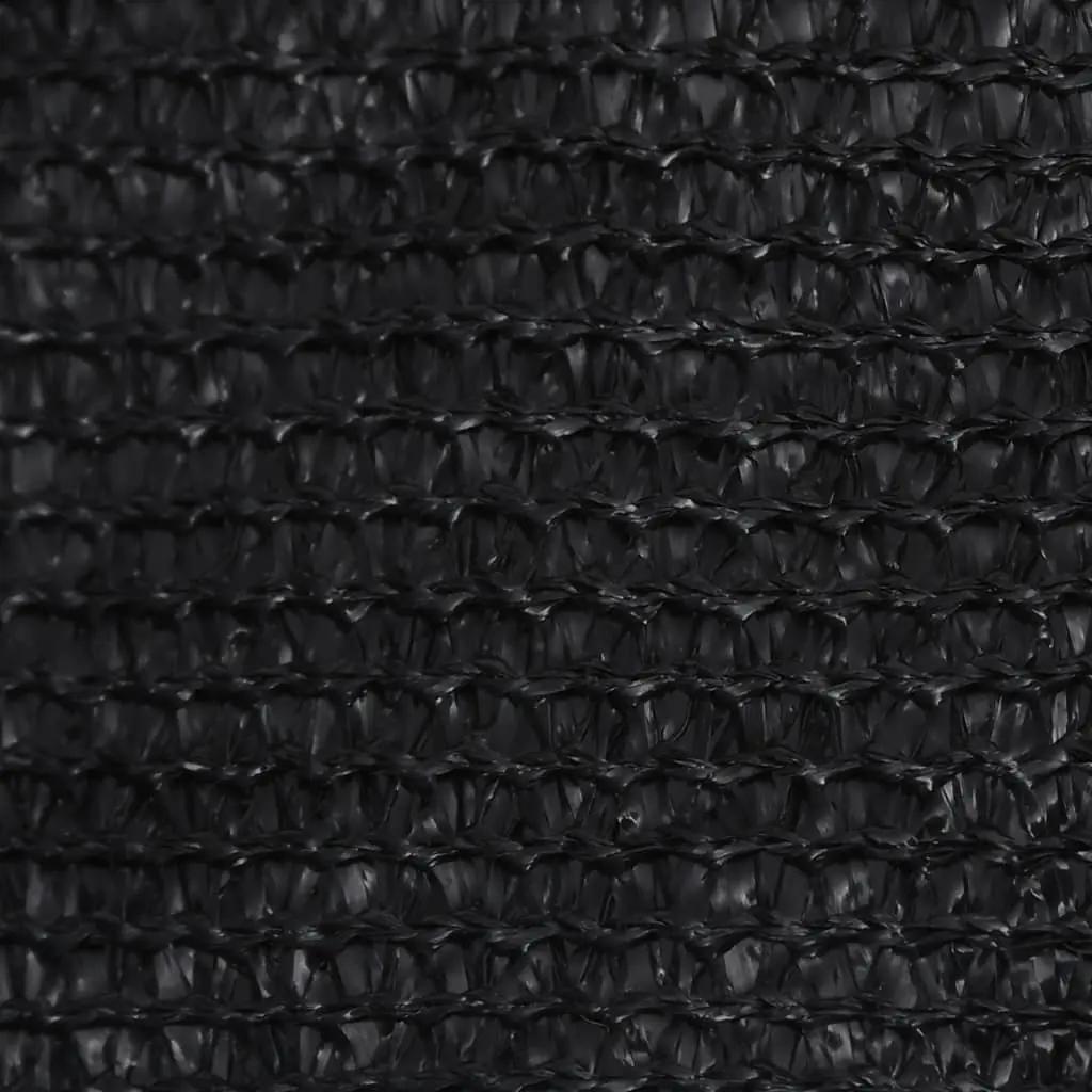 Zonnezeil 160 g/m² 4x4x5,8 m HDPE zwart (5)