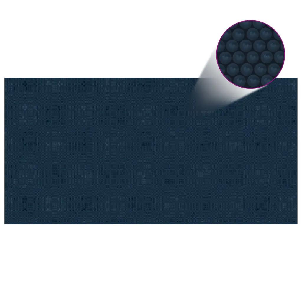 Zwembadfolie solar drijvend 400x200 cm PE zwart en blauw (2)
