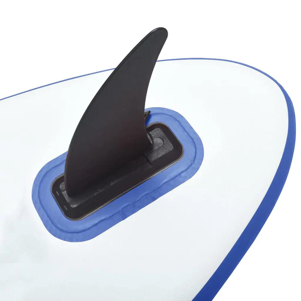 Stand-up paddleboard opblaasbaar met zeilset blauw en wit (7)