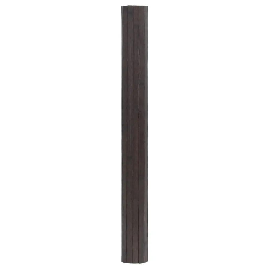 Vloerkleed rechthoekig 70x100 cm bamboe donkerbruin (3)
