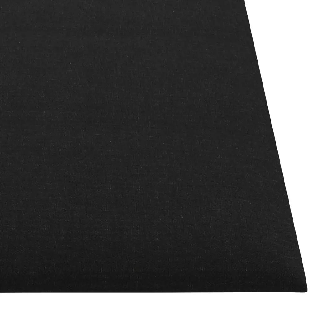 Wandpanelen 12 st 1,08 m² 30x30 cm stof zwart (5)