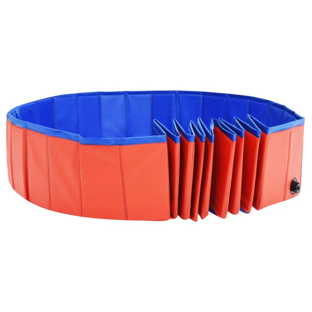 Hondenzwembad inklapbaar 200x30 cm PVC rood (5)