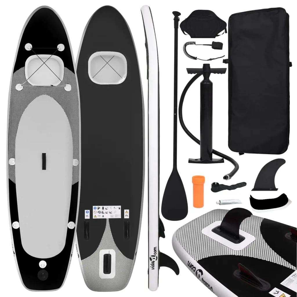 Stand Up Paddleboardset opblaasbaar 330x76x10 cm zwart (1)