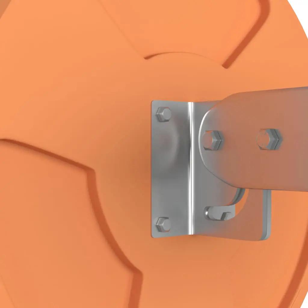 Verkeersspiegel voor buiten convex Ø30 cm polycarbonaat oranje (5)