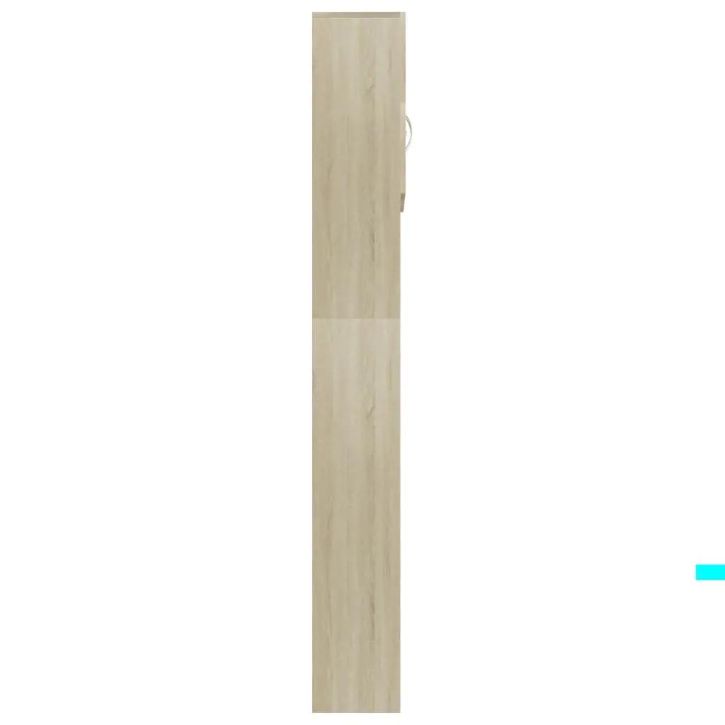 Wasmachinekast 64x25,5x190 cm bewerkt hout sonoma eikenkleurig (7)