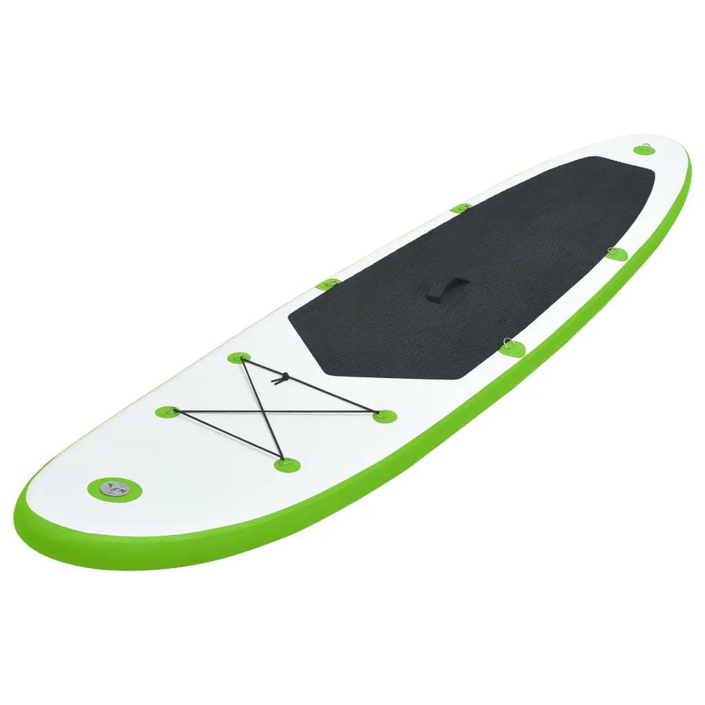 Stand Up Paddleboardset opblaasbaar groen en wit (2)