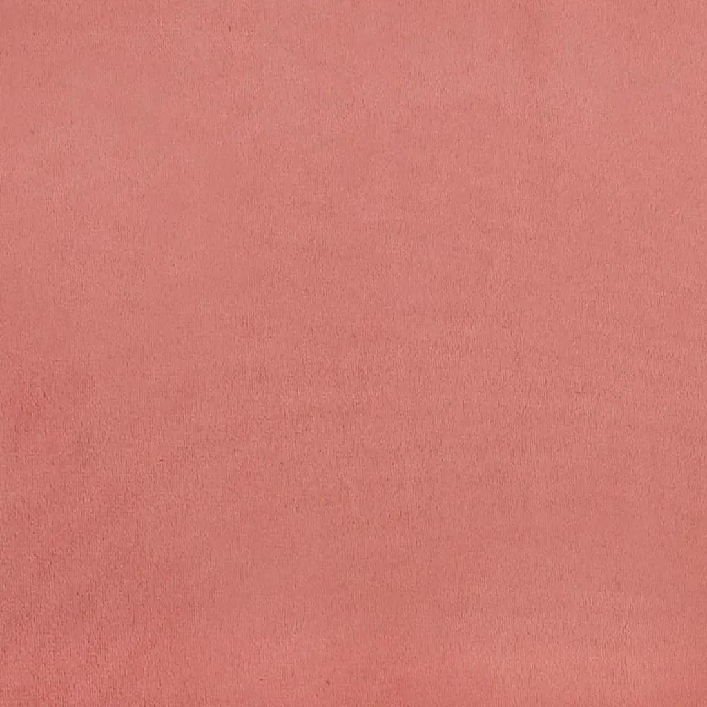 Kantoorstoel draaibaar fluweel roze (8)