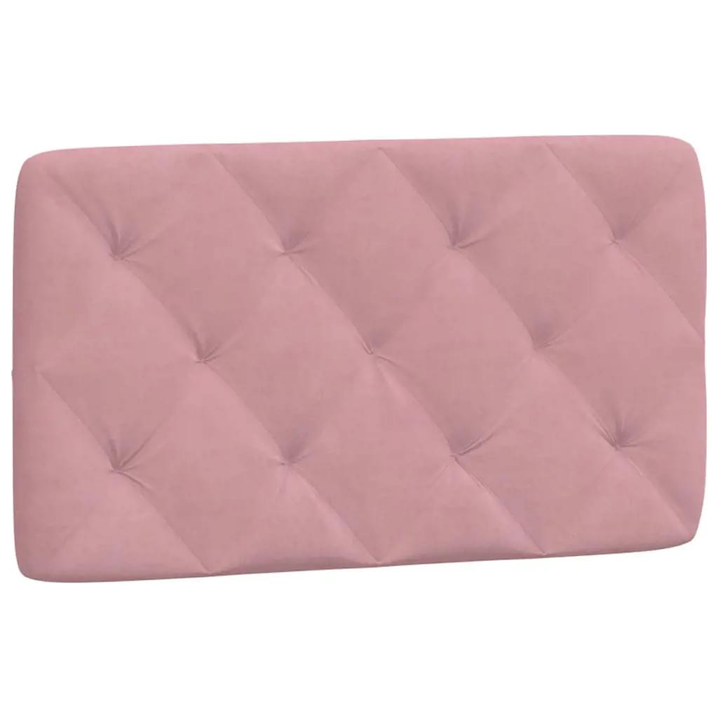 Bedframe met hoofdeinde fluweel roze 80x200 cm (8)