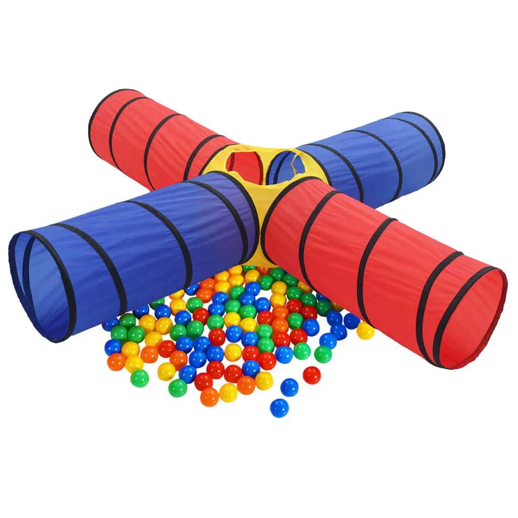Kinderspeeltunnel met 250 ballen meerkleurig (2)