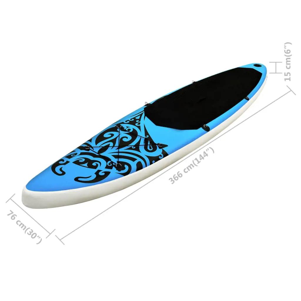 Stand Up Paddleboardset opblaasbaar 366x76x15 cm blauw (11)