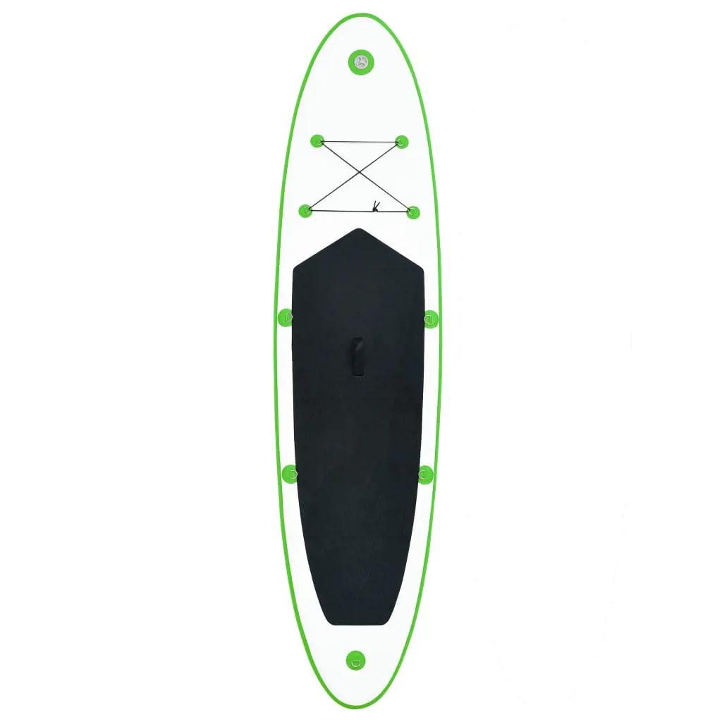 Stand Up Paddleboardset opblaasbaar groen en wit (4)