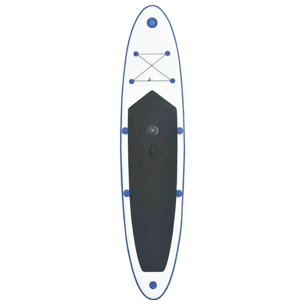 Stand-up paddleboard opblaasbaar met zeilset blauw en wit (5)