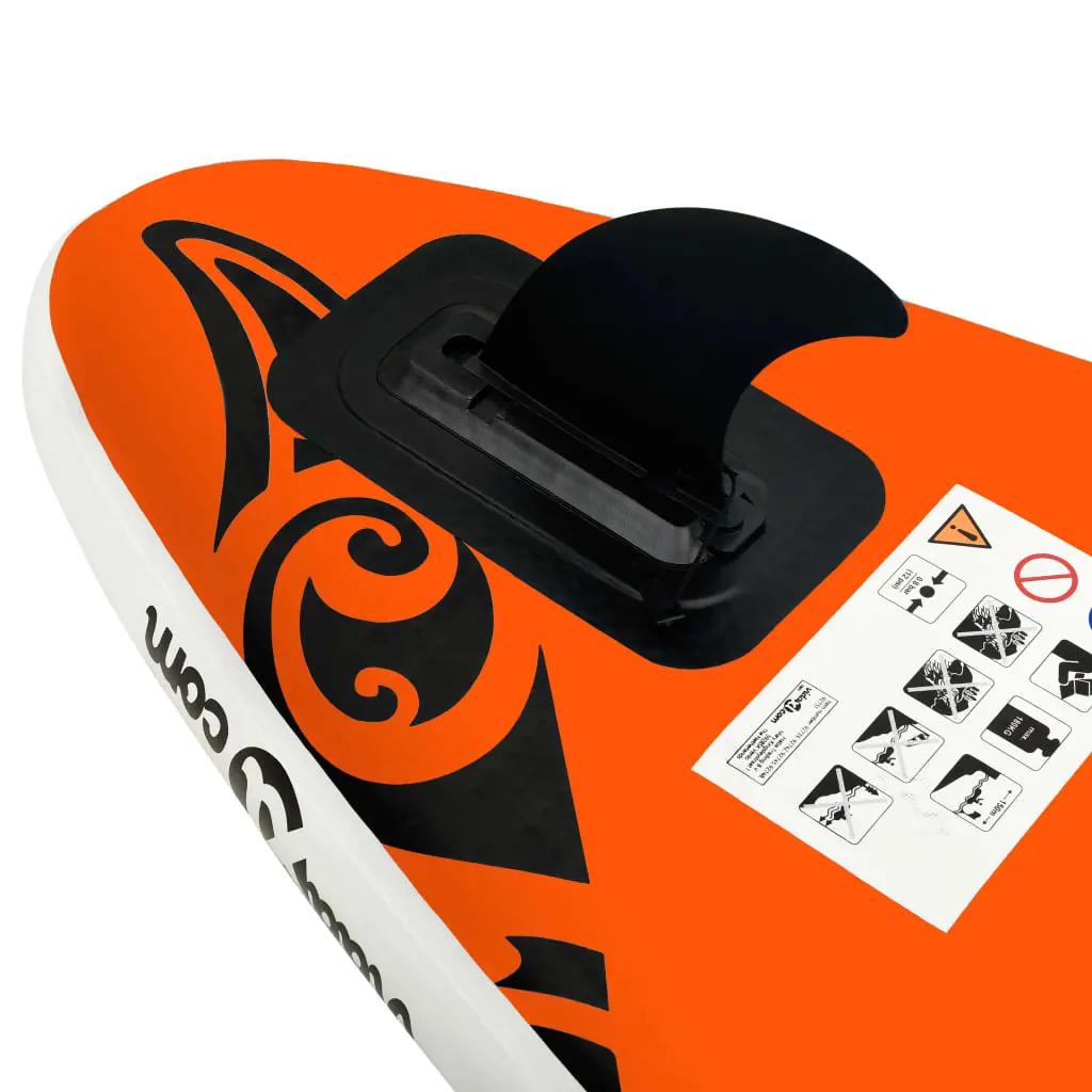 Stand Up Paddleboardset opblaasbaar 305x76x15 cm oranje (5)