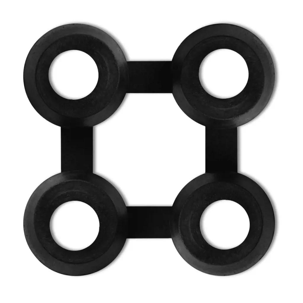Matverbinders 10 st rubber zwart (3)