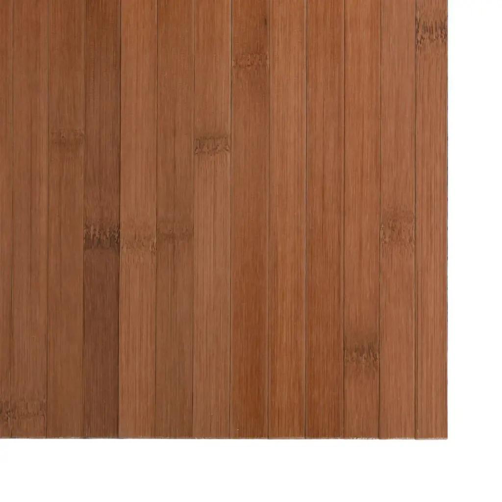 Vloerkleed rechthoekig 100x400 cm bamboe bruin (6)