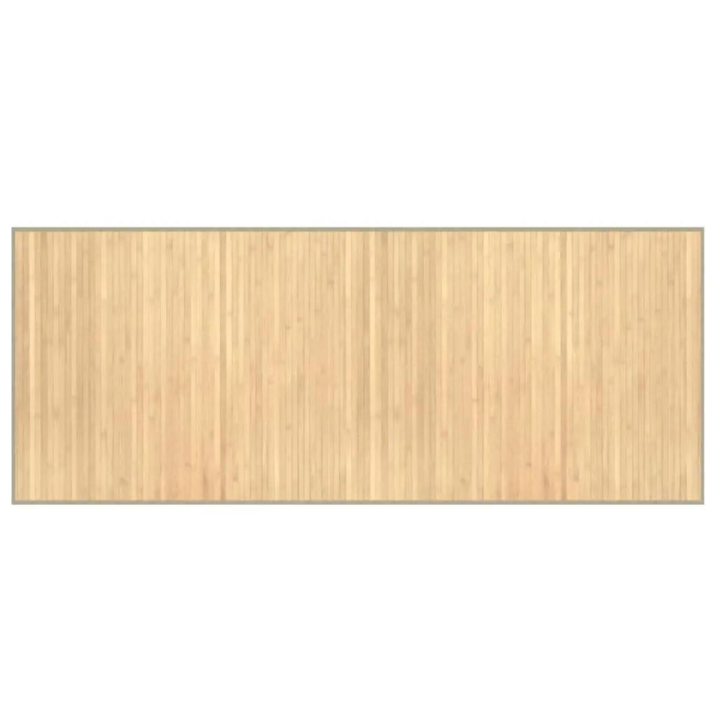 Vloerkleed rechthoekig 80x200 cm bamboe lichtnaturel (2)