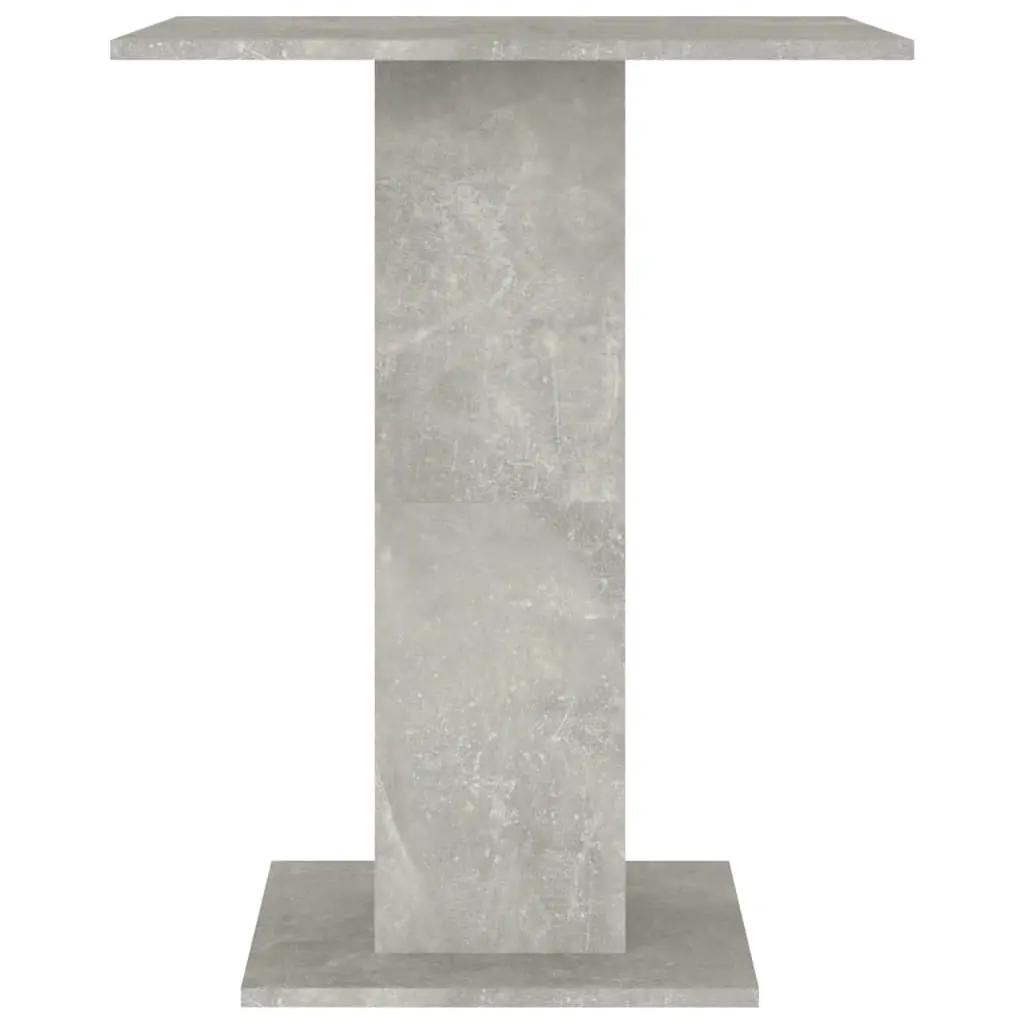 Bistrotafel 60x60x75 cm bewerkt hout betongrijs (5)