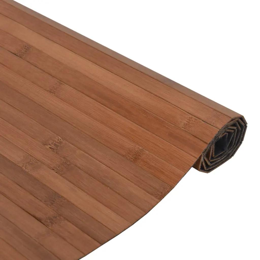 Vloerkleed rechthoekig 100x400 cm bamboe bruin (4)