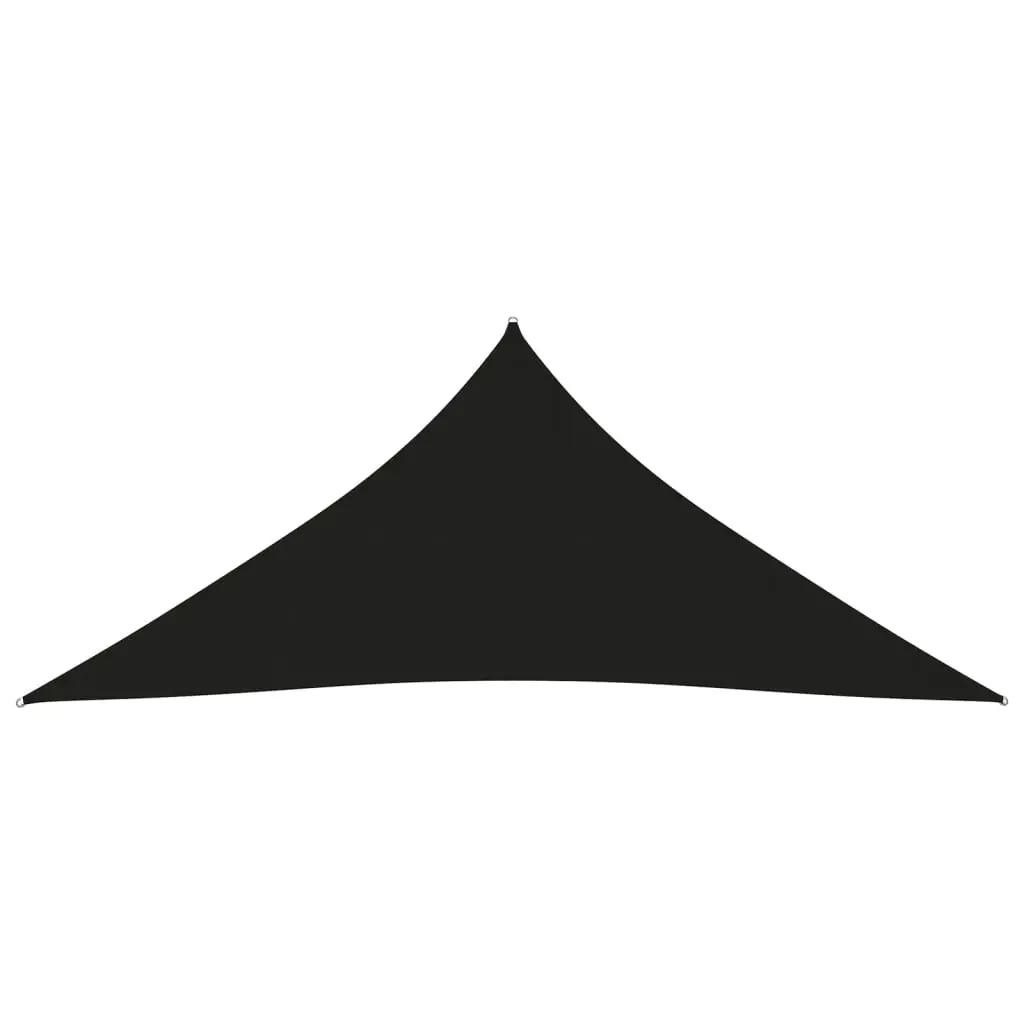 Zonnescherm driehoekig 4x4x4 m oxford stof zwart (2)