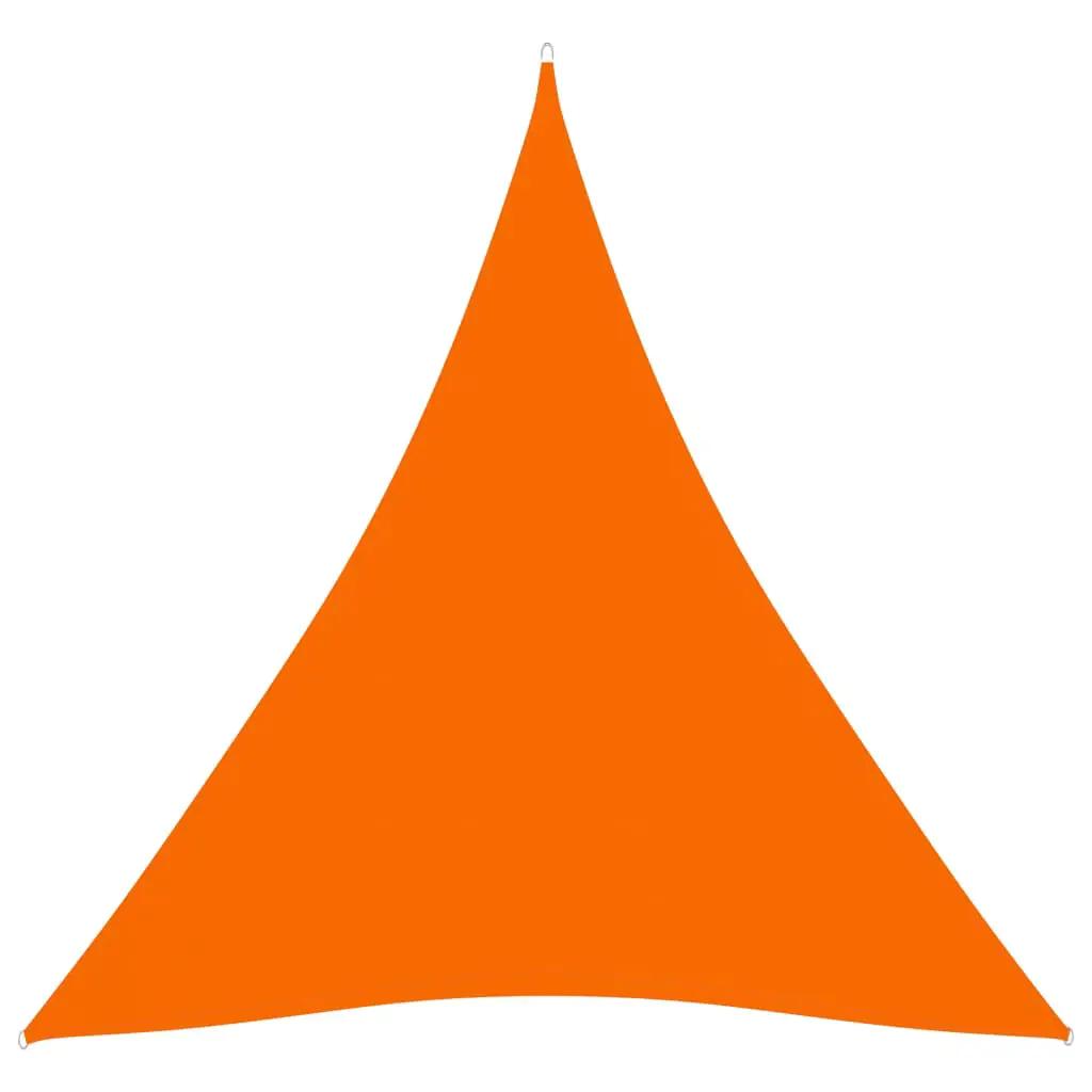 Zonnescherm driehoekig 4x4x4 m oxford stof oranje (1)