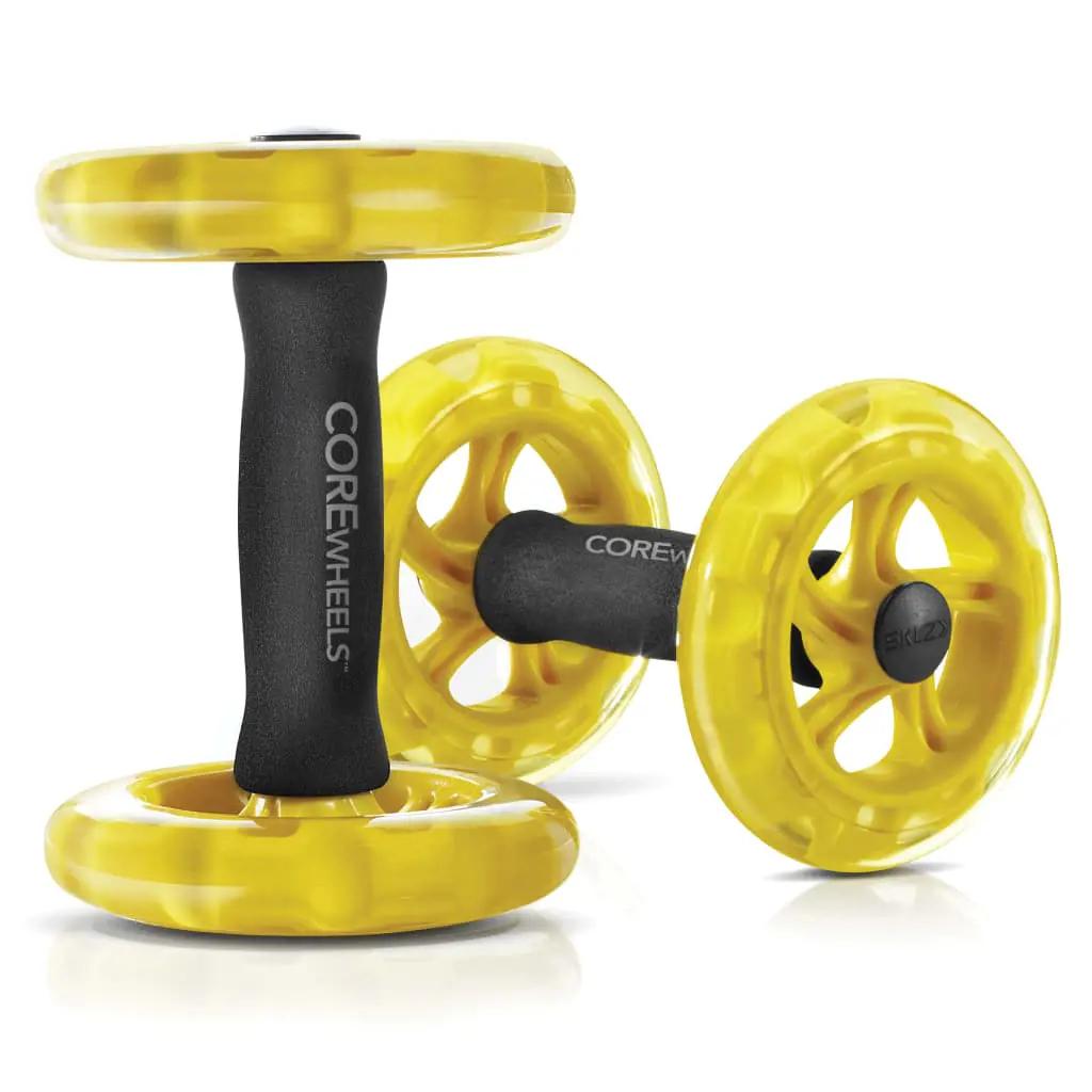 SKLZ Buikspiertrainer Core Wheels geel en zwart (2)