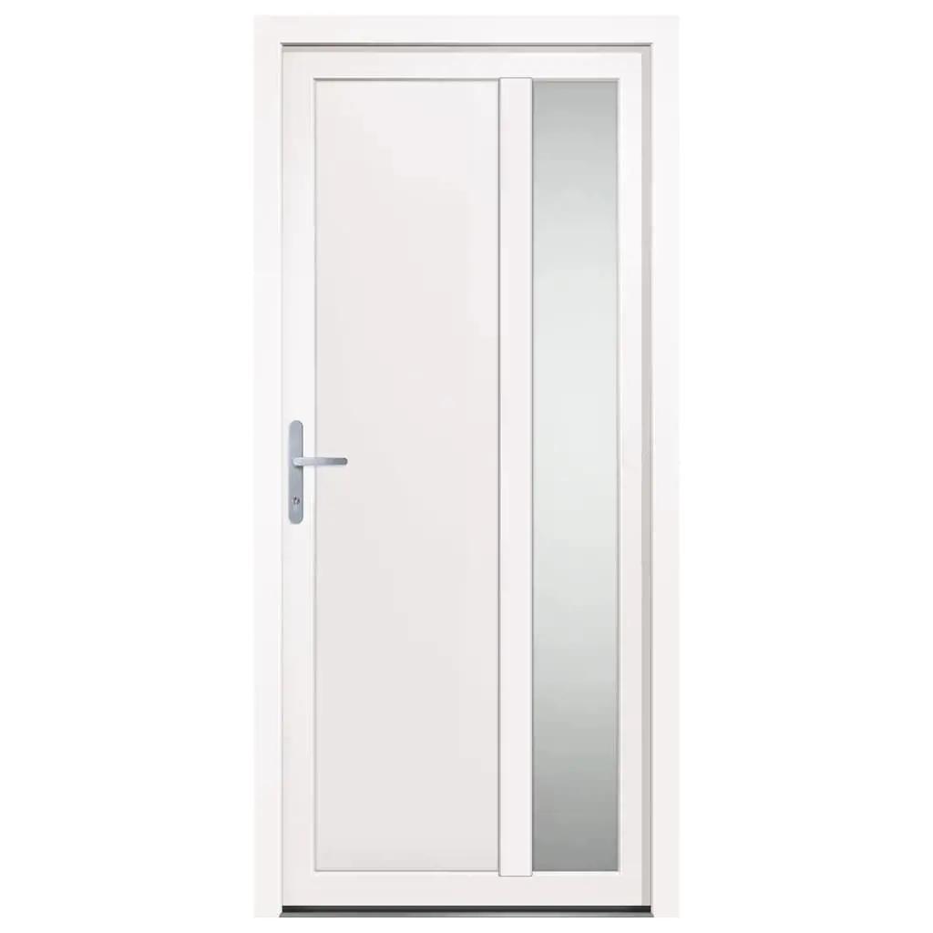 Voordeur 98x208 cm PVC wit (3)