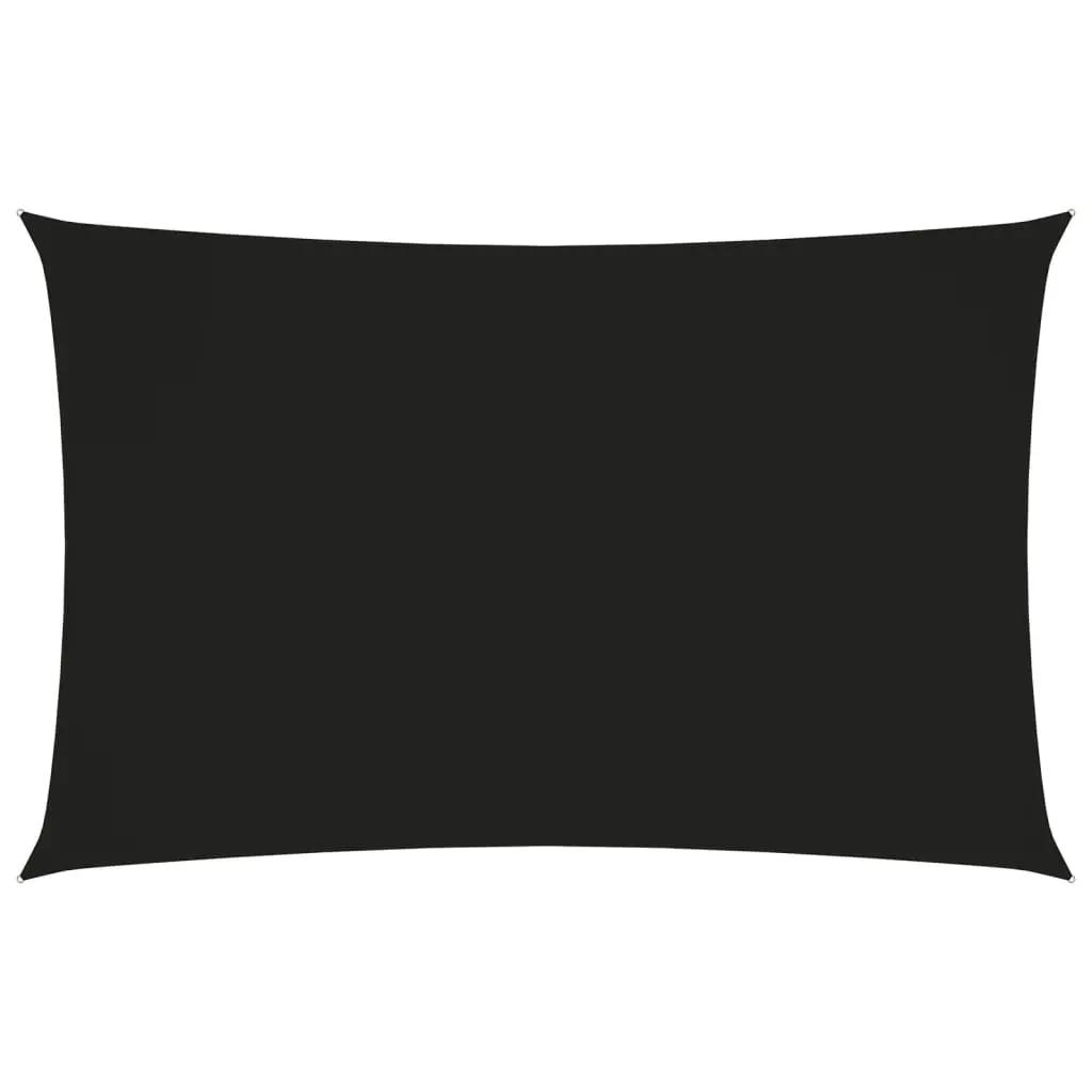 Zonnescherm rechthoekig 2x5 m oxford stof zwart (1)