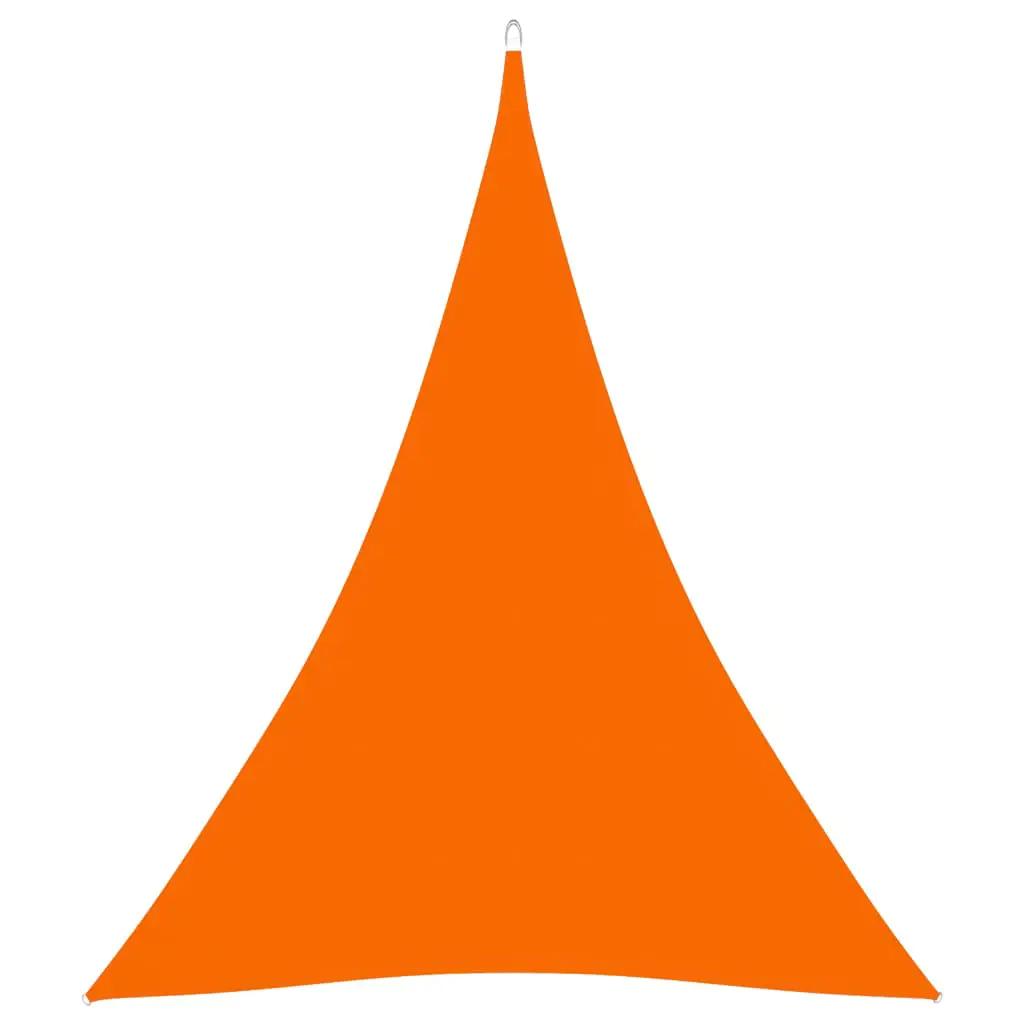 Zonnescherm driehoekig 5x7x7 m oxford stof oranje (1)