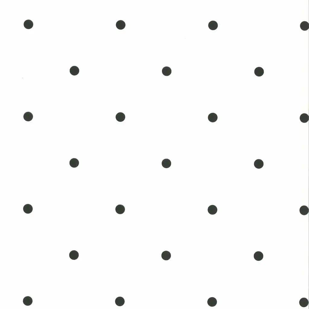 Fabulous World Behang Dots wit en zwart 67105-3 (2)