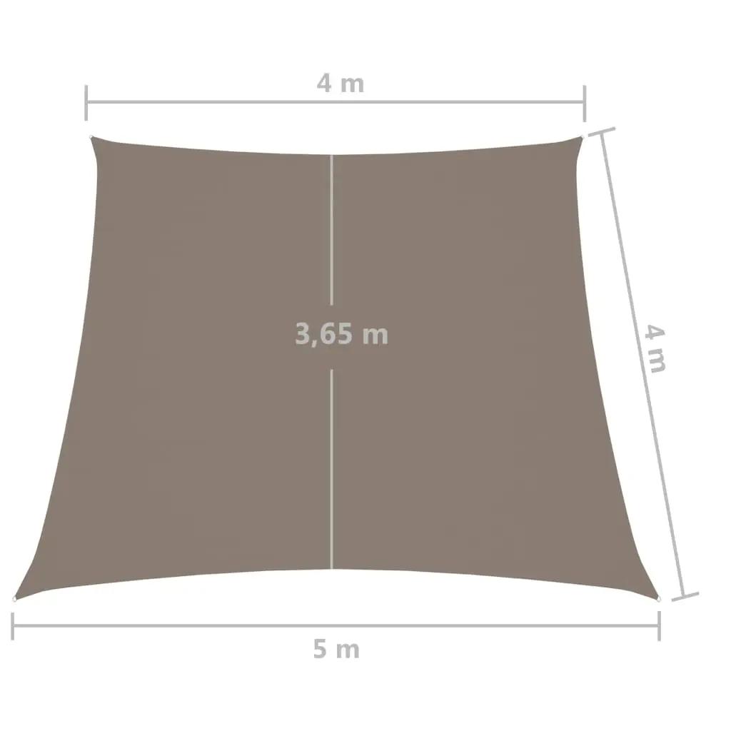 Zonnescherm trapezium 4/5x4 m oxford stof taupe (6)