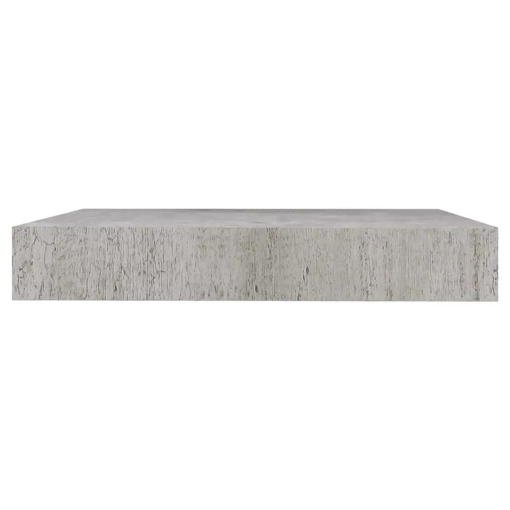 Wandschap zwevend 23x23,5x3,8 cm MDF betongrijs (5)