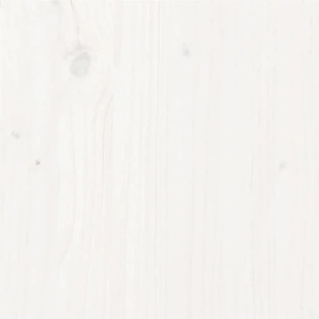 Bedframe massief grenenhout wit 140x190 cm (8)
