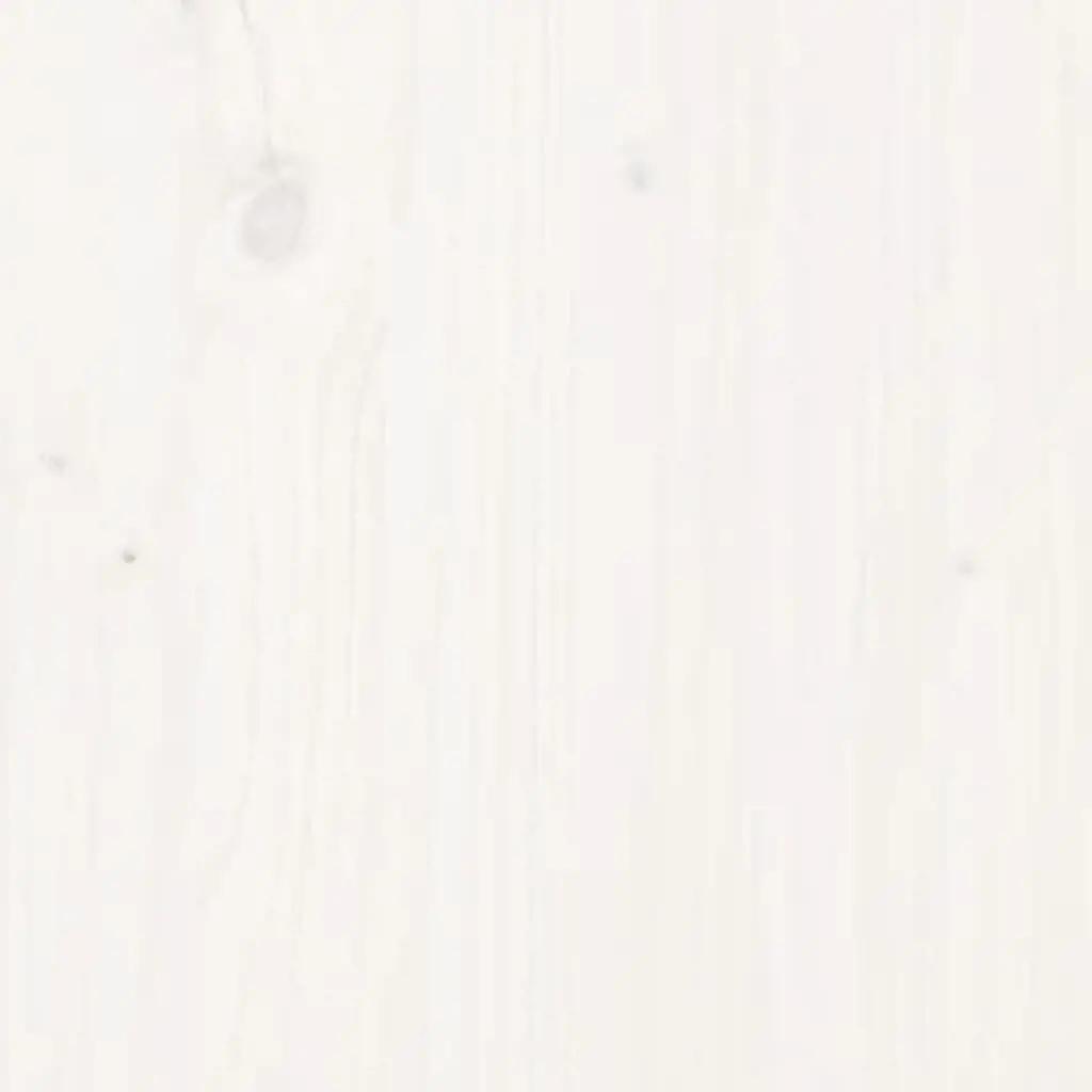 Hoofdbord 205,5x4x100 cm massief grenenhout wit (5)