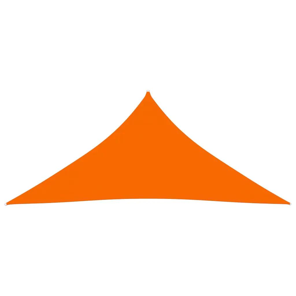 Zonnescherm driehoekig 3,6x3,6x3,6 m oxford stof oranje (2)