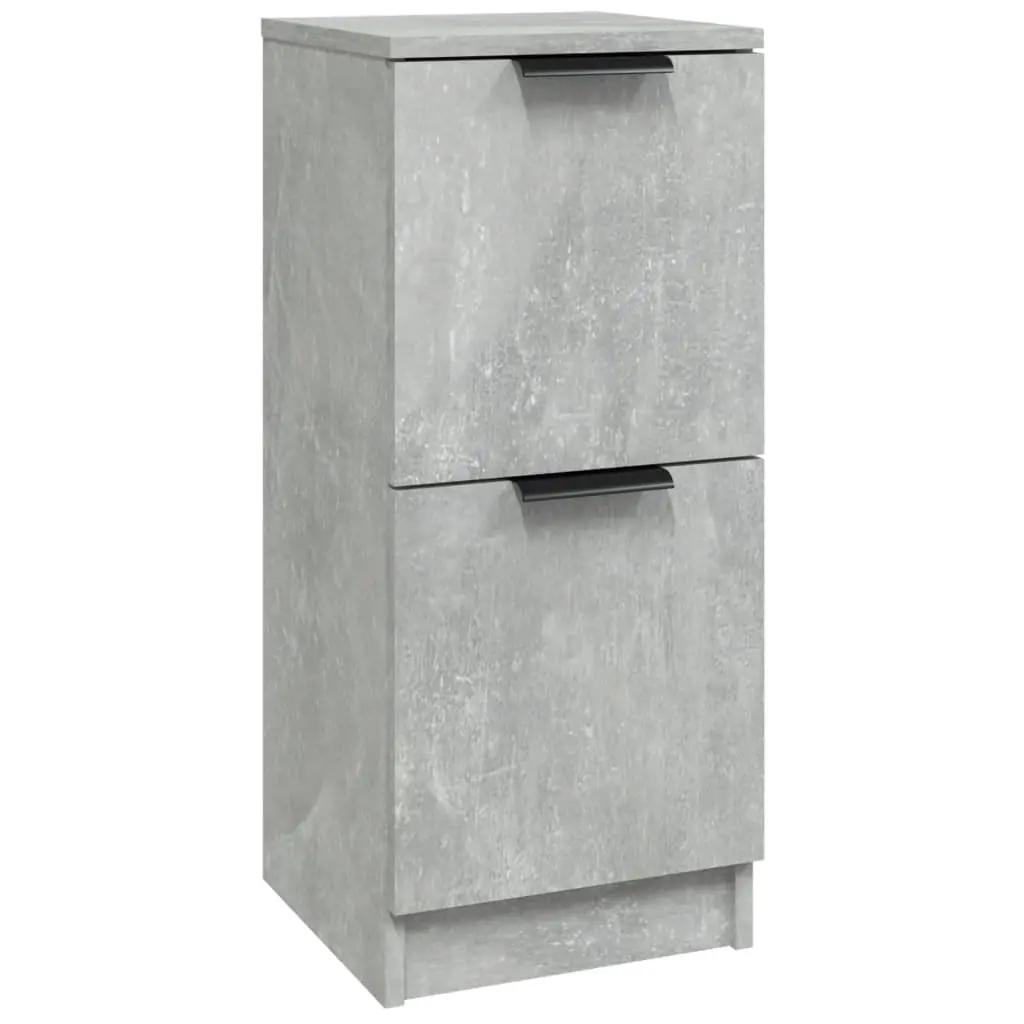 Dressoir 30x30x70 cm bewerkt hout betongrijs (2)