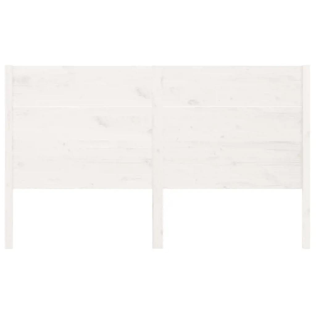 Hoofdbord 206x4x100 cm massief grenenhout wit (4)