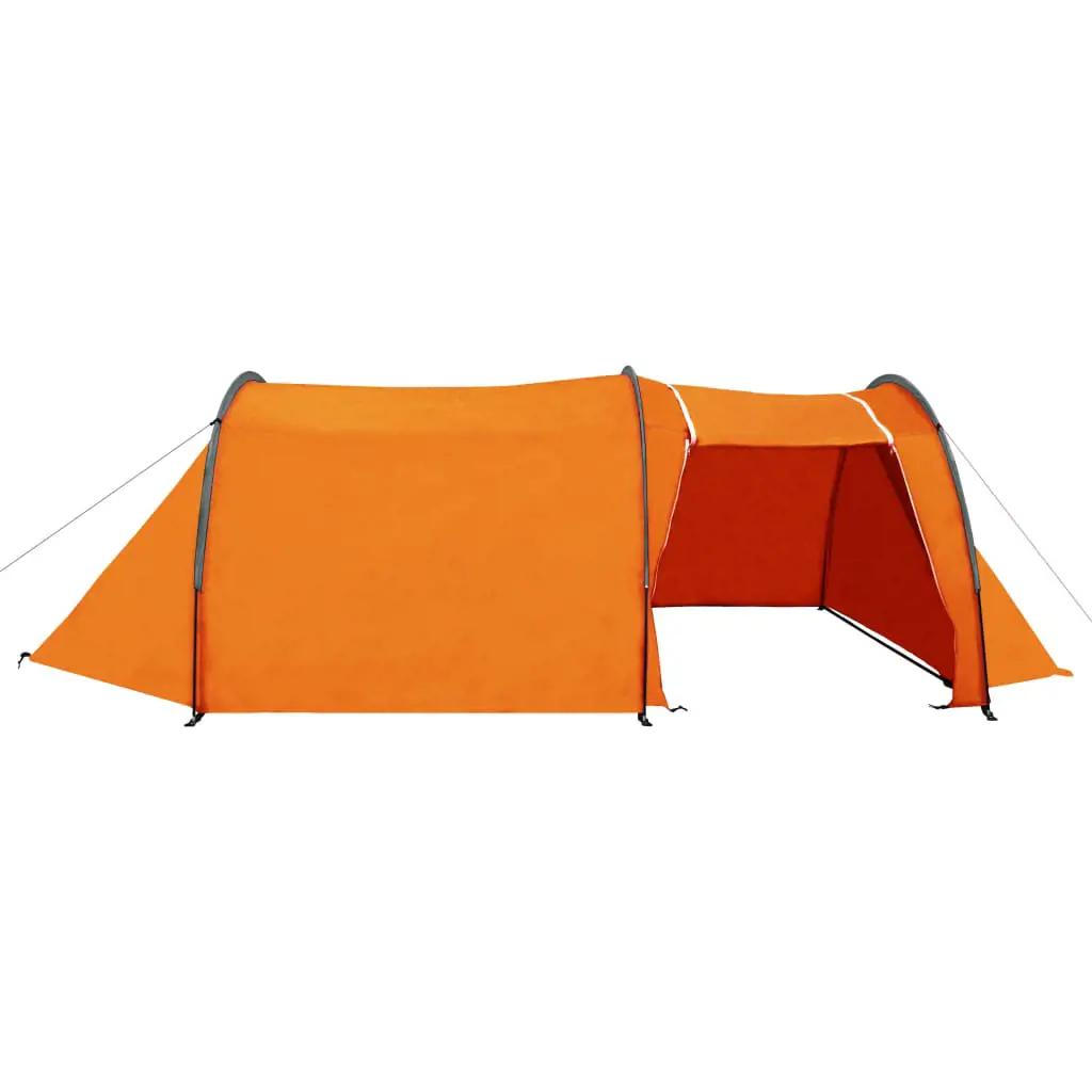 Tent 4-persoons grijs en oranje (3)