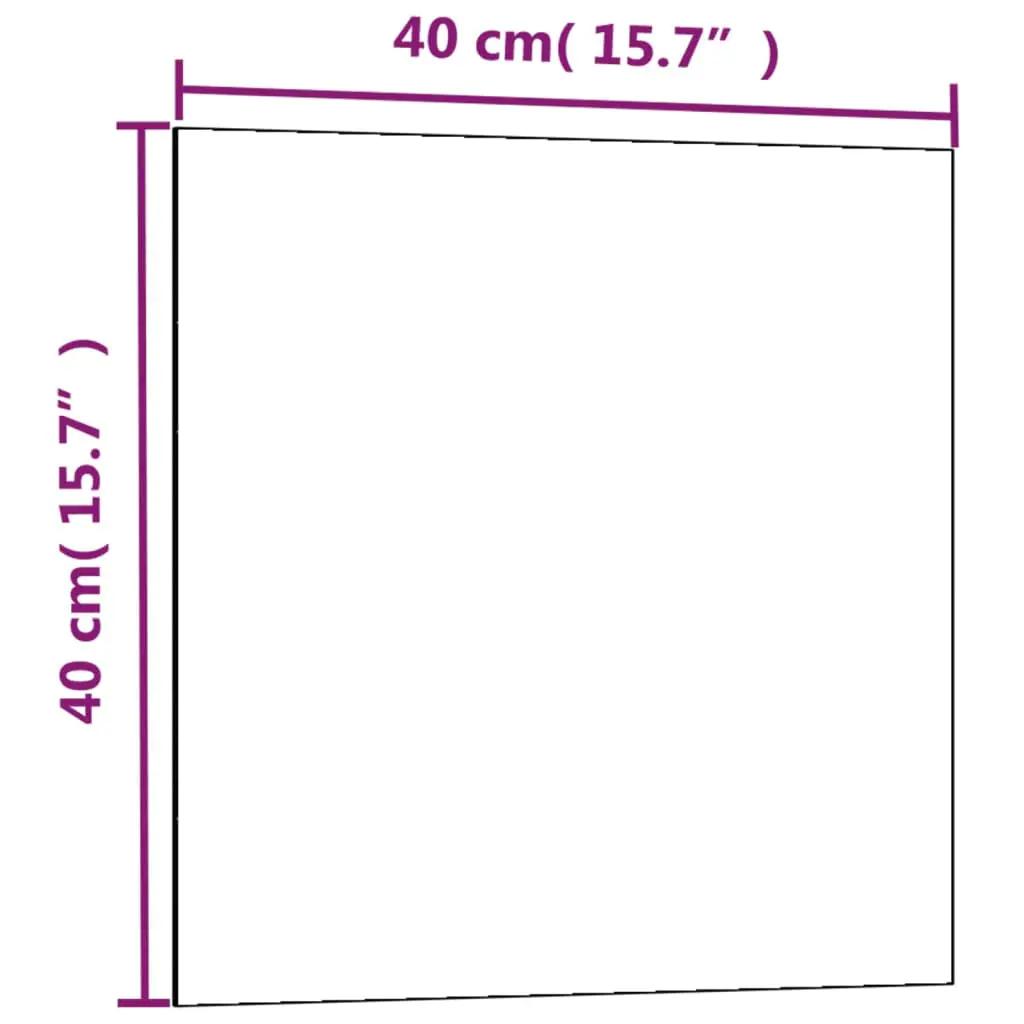Magneetbord wandgemonteerd 40x40 cm gehard glas wit (5)