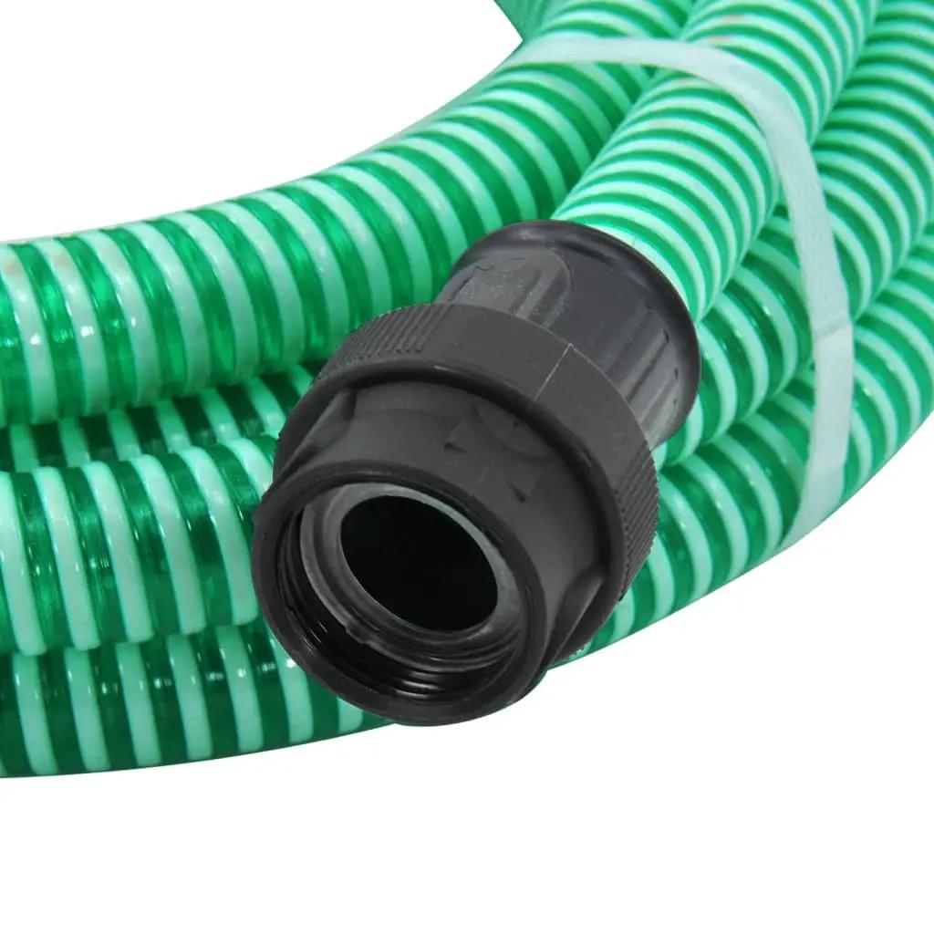 Zuigslang met PVC koppelingen 1,1'' 4 m PVC groen (4)