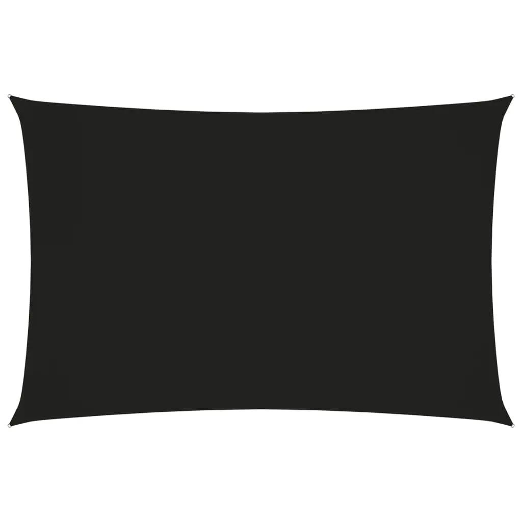 Zonnescherm rechthoekig 2x4 m oxford stof zwart (1)