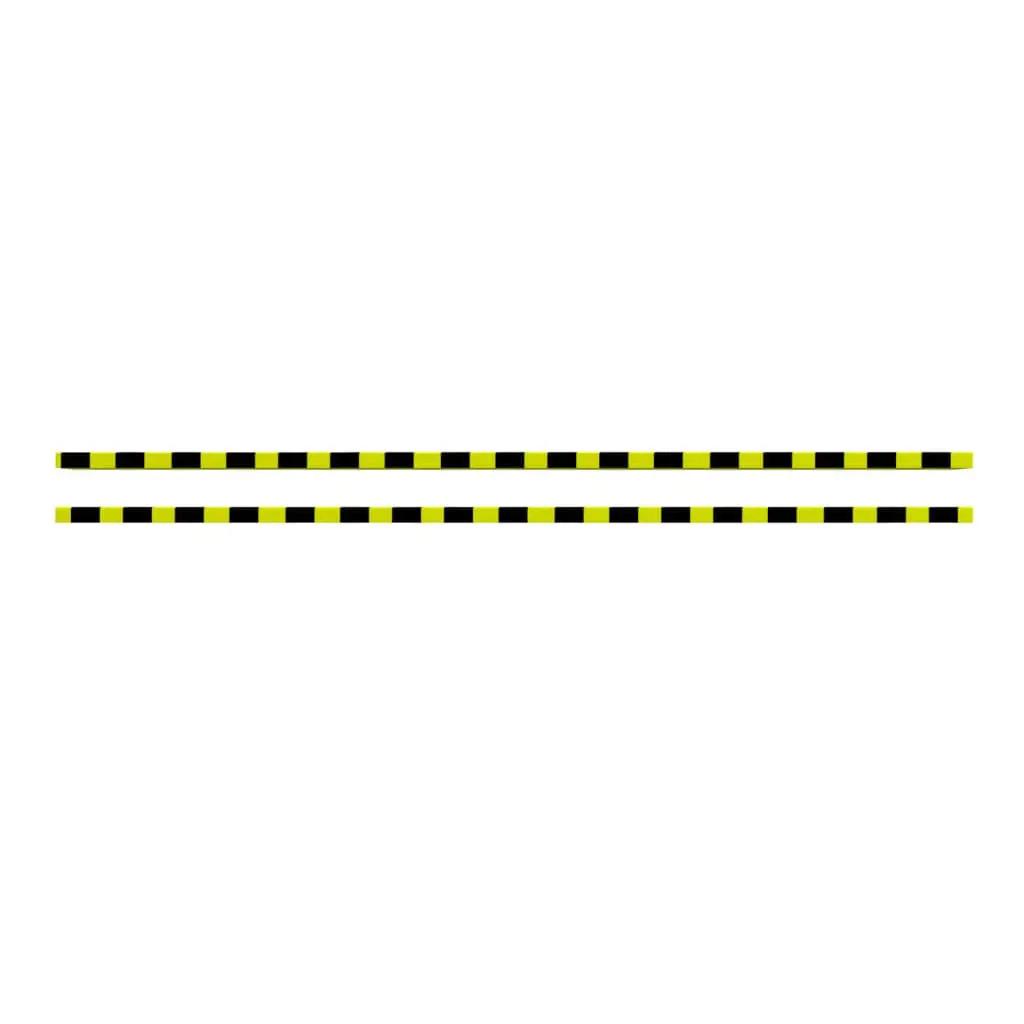 Hoekbeschermers 2 st 6x2x101,5 cm PU geel en zwart (3)